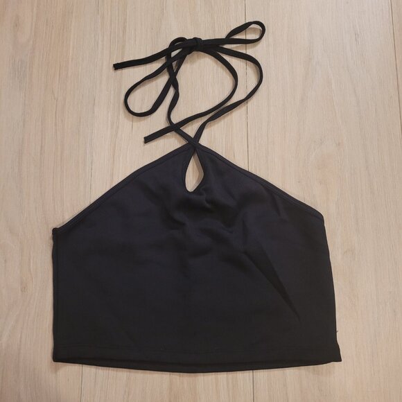 ZARA | Ribbed Halter Crop Top | Sz. M - Picture 2 of 5